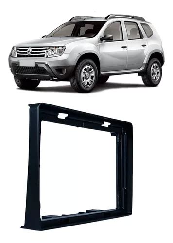 Moldura Painel 9 Polegadas Renault Duster 2014 A 2017 Preto