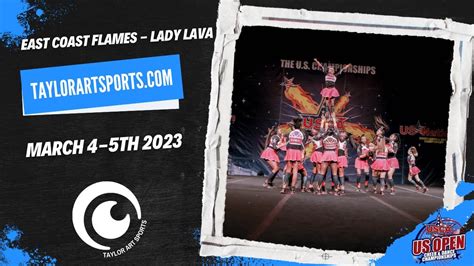 Day 1 Cheer Routine 30 East Coast Flames Lady Lava YouTube