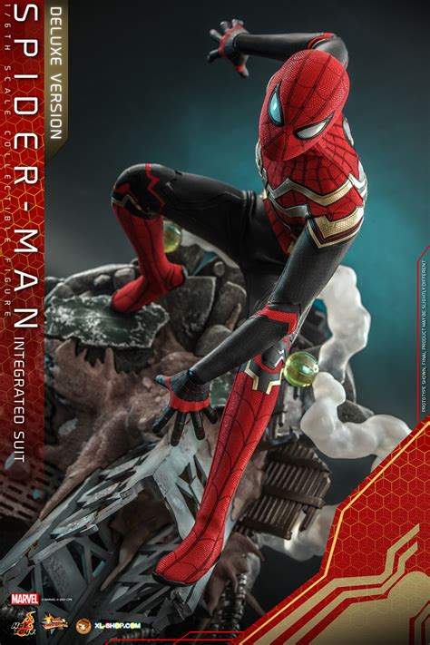 Hot Toys MMS624 Spider Man No Way Home 1 6th Scale Spider Man Integrated Suit