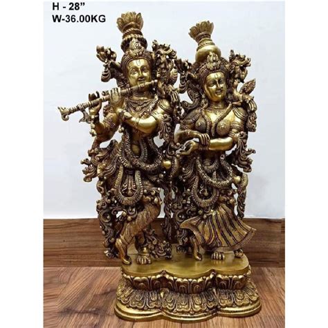 Brass Radha Krishna Statue At Rs Kg Brass Statue In Aligarh Id