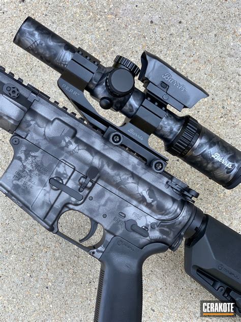 Ar 15 Ghost Camo Finished With Graphite Black Cerakote