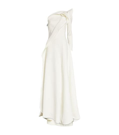 Womens Maticevski White One Shoulder Akin Gown Harrods Uk