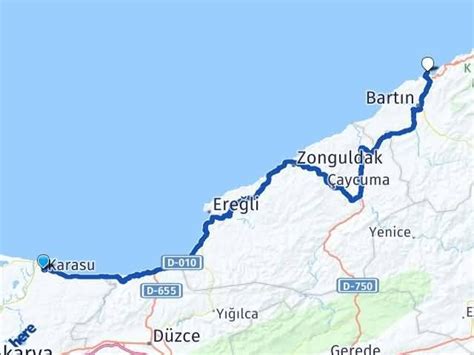 Sakarya Karasu Ile Amasra Aras Ka Kilometre Km Araban Z Ile Sakarya