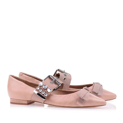 Sapatilha Couro Nude UZA Shoes Sapatos Femininos