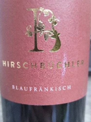 Weingut Hirschbüchler Blaufränkisch Vivino US