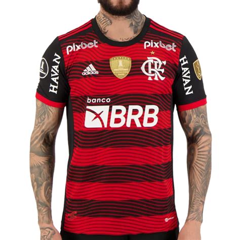 Camisa I Flamengo 2022 Campeão Libertadores TODOS OS PATROCINIOS