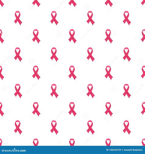 Pink Cancer Ribbon Pattern Seamless Vector Stock Vector - Illustration ...