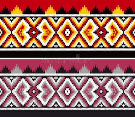 Abstract Border Batik Design Background Stock Image - Image of ...