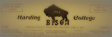 The Bison | Archives and Special Collections | Harding University