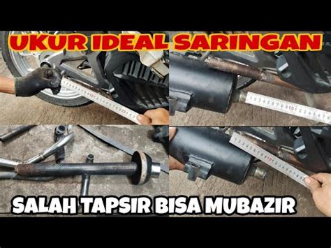 TIPS SEDERHANA CARA UKUR IDEAL SARINGAN KNALPOT MOTOR METIK HONDA VARIO