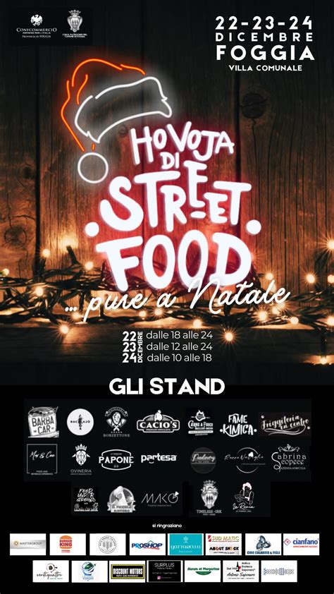 Ho Voja Di Street Food Natale E Cibo Da Strada In Villa Comunale A