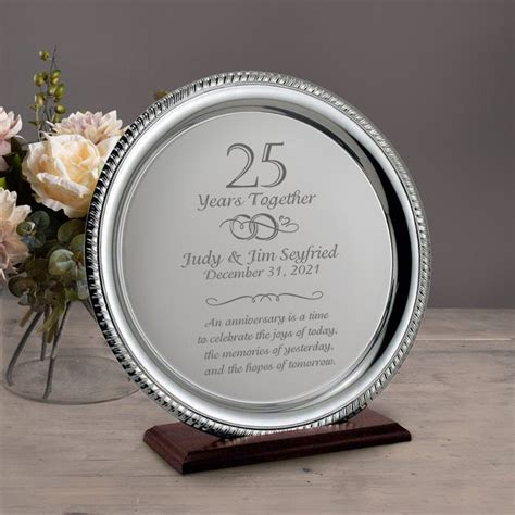 Th Anniversary Gift For Parents Silver Wedding Anniversary Gift