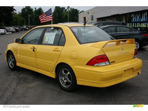 2002 Lightning Yellow Mitsubishi Lancer Oz Rally 52454025 Photo 2 Car Color