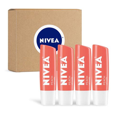 Nivea Peach Lip Care Tinted Lip Balm For Beautiful Soft