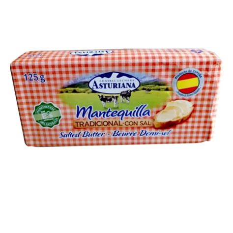 Mantequilla Tradicional Con Sal Asturiana 125 G 4 40 Oz