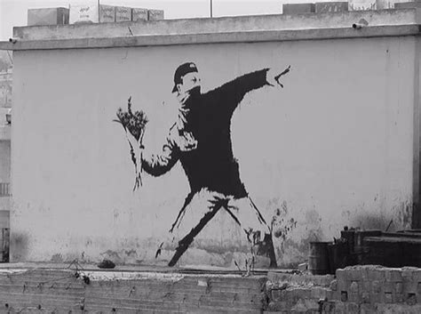 Love Is In The Air, 2003 - Banksy Explained