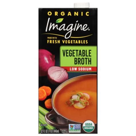 Imagine Organic Low Sodium Vegetable Broth 32 Fl Oz Smiths Food