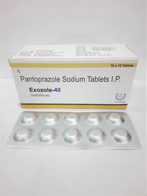 Exozole Pantoprazole Mg Tablet Prescription Treatment Gastic