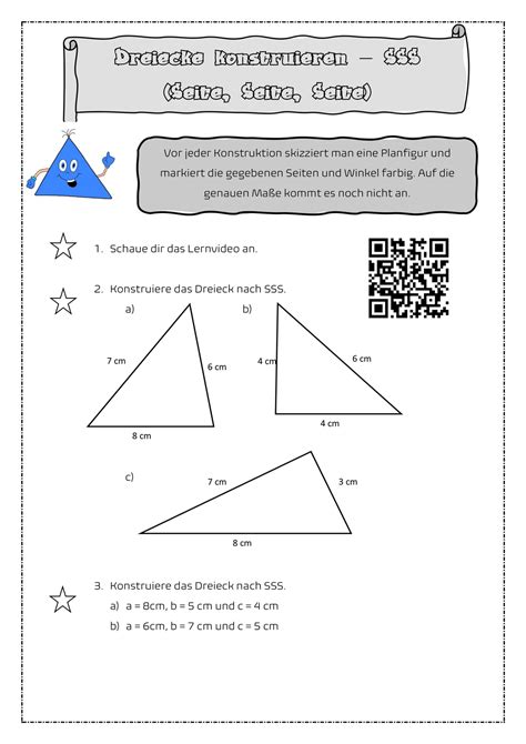 Dreiecke Konstruieren Sss Mit Lernvideo Unterrichtsmaterial Im Fach