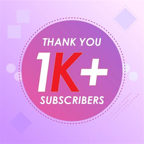 Premium Vector Thank You K Plus Subscribers Premium Vector Illustration