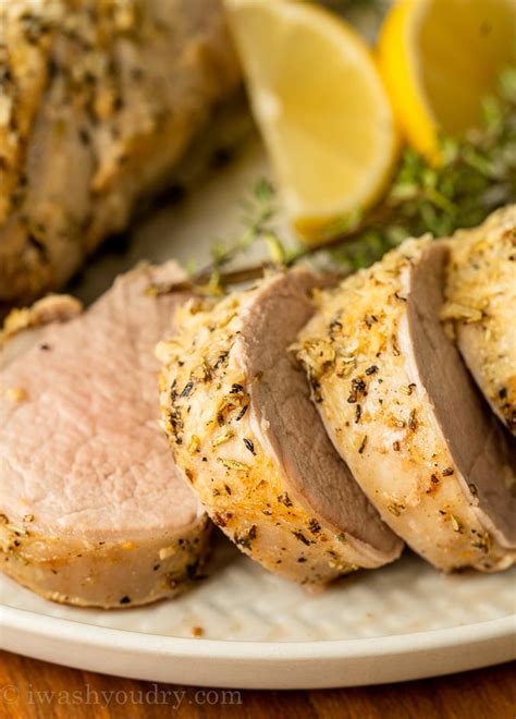 Garlic Herb Pork Tenderloin Recipe I Wash You Dry