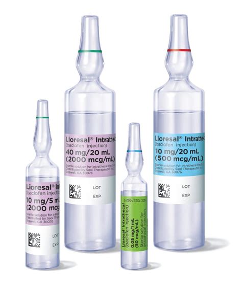 Bottles Lioresal Intrathecal