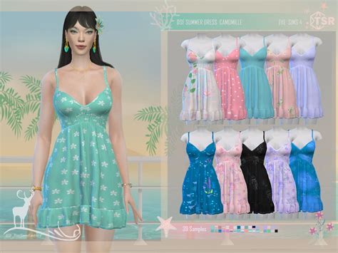 The Sims Resource SUMMER DRESS CAMOMILLE