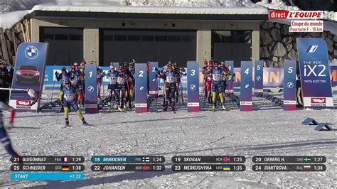 Le Replay De La Poursuite Dames D Hochfilzen Biathlon Coupe Du