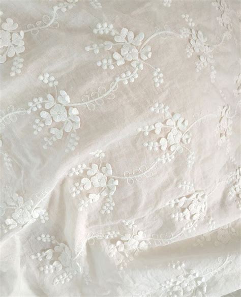 Lace Fabric Cotton Fabric Star Flower Embroidery Flowers Devices