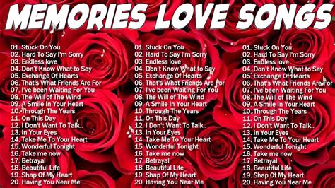 Romantic Love Songs 80s 90s Best Love Songs Medley Old Love Song Sweet Memories1163 Youtube