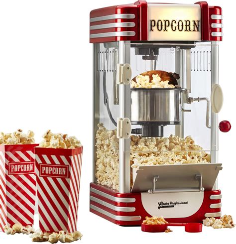 Cooks Professional Popcorn Maker Machine Retro 1950 S Edition Hot Air