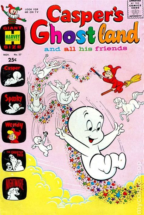 Casper S Ghostland 1958 57 Vintage Cartoon Retro Poster Casper