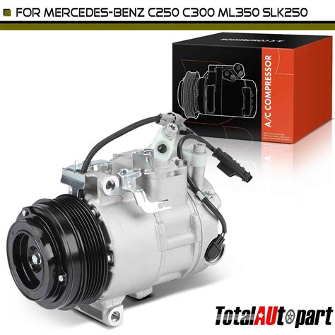 AC A C Compressor With Clutch For Mercedes Benz C250 SLK250 C300 ML350