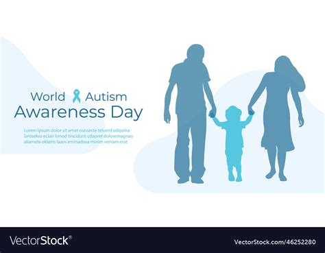 World Autism Awareness Day Banner5 Royalty Free Vector Image