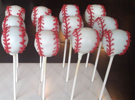 Baseball Cake Pops Etsy