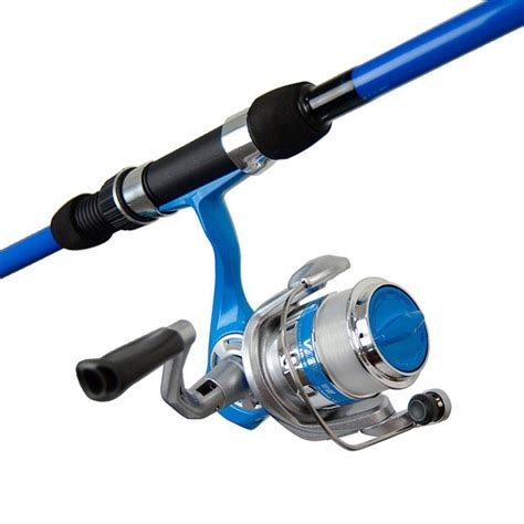 Kit De Pesca Molinete E Vara Okuma Vibe Cor Azul