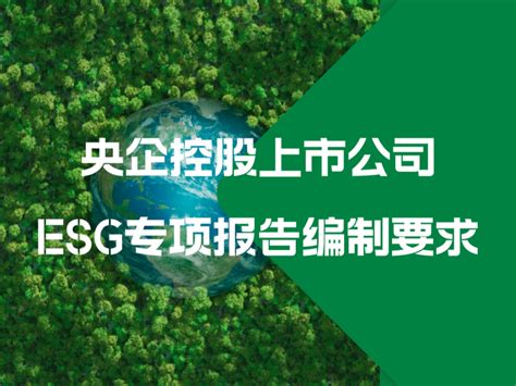 独家解析！央企控股上市公司esg专项报告编制要求 知乎