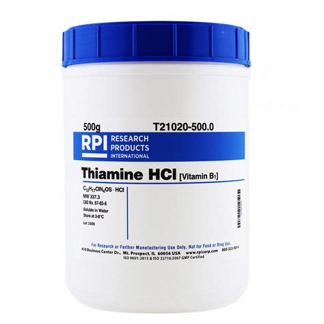 Rpi G Container Size Powder Thiamine Hcl Vitamin B Ge