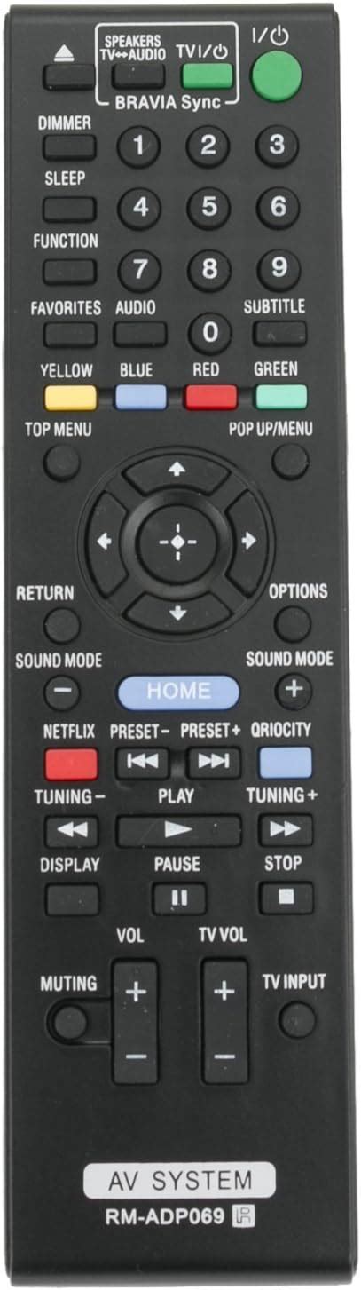 Amazon RM ADP069 Replaced Remote Fit For Sony Blu Ray Disc Player