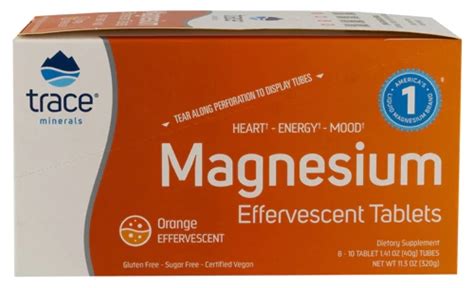 Comprar Trace Minerals Research Magnesium Effervescent Tablets Box