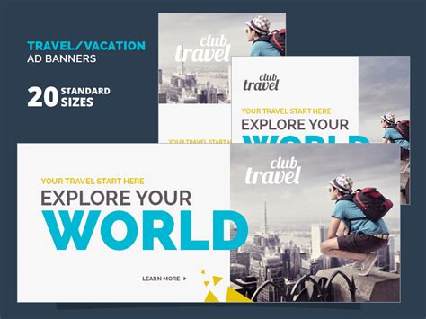 Travel Vacation Ad Banners By Webduck On Dribbble