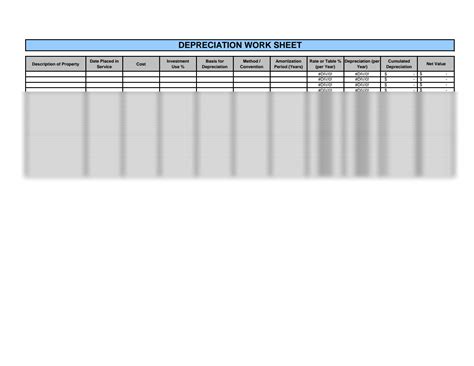 Solution Depreciation Worksheet Studypool