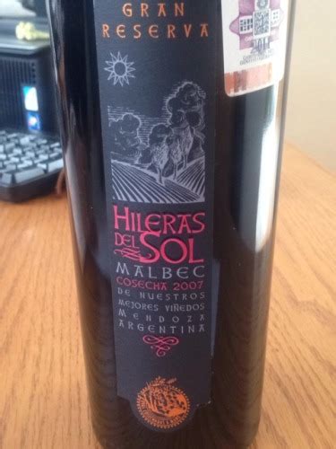 2007 Hileras Del Sol Gran Reserva Malbec Vivino US