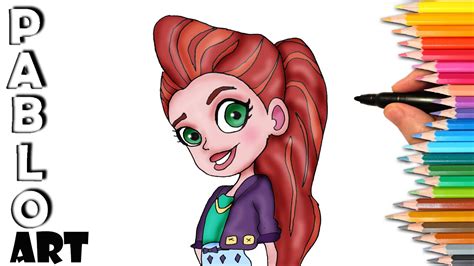 How To Draw Meet Lila From Polly Pocket Learn To Draw Step By Step Youtube