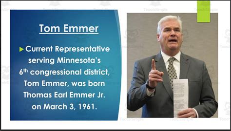 Tom Emmer House Majority Whip U S Representative MN 6th BIO PPT