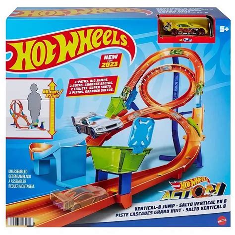 Pista Hot Wheels Salto Vertical Em 8 Mattel Festa Prática Brinquedos