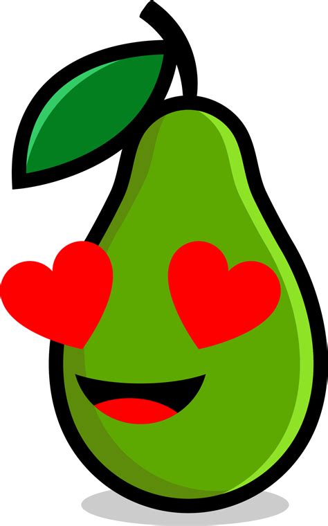 S Fr Chte Avocado Karikatur Png Png