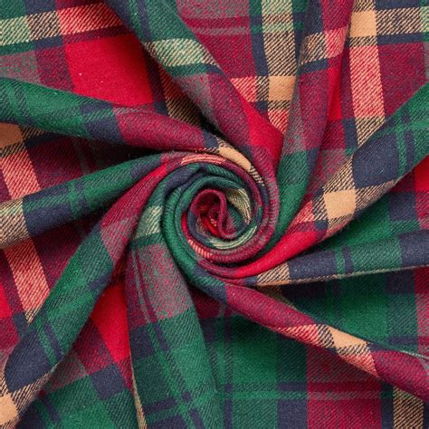 Stirling Tartan Plaid Cotton Flannel Fabric