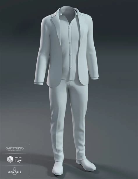 Dforce Casual Suit Outfit For Genesis Male S D Models And D