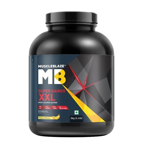 Buy Muscleblaze Super Gainer Xxl For Muscle Mass Gain Banana Online